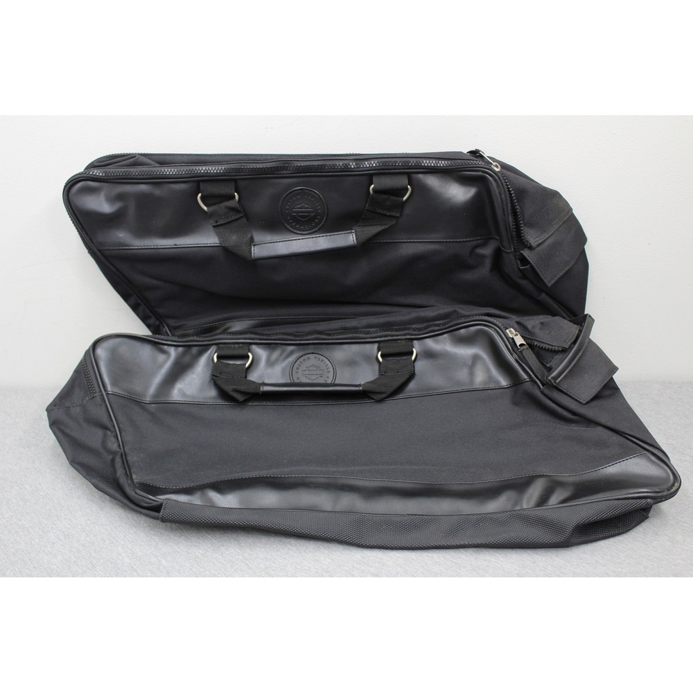 Harley-Davidson OEM Bags Black CVO Saddlebag Liners Travel Duffel Set of 2